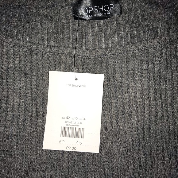 Topshop Ribbed Crop Top - Picture 3 of 7